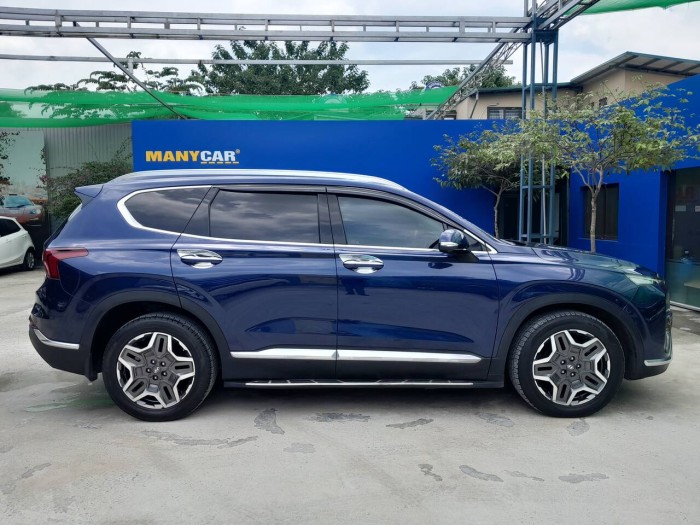 Huyndai santafe 2.2L 2021 xanh máy dầu